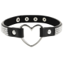 COQUETTE CHIC DESIRE - VEGANES LEDER-HALSBAND MIT HERZ