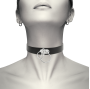 COQUETTE CHIC DESIRE - DOPPELRING-HALSBAND AUS VEGANEM LEDER