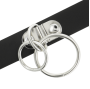 COQUETTE CHIC DESIRE - DOPPELRING-HALSBAND AUS VEGANEM LEDER
