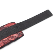 OHMAMA FETISH - SHORT VELVET LACE WRIST RESTRAINTS NYLON