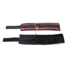 OHMAMA FETISH - SHORT VELVET LACE WRIST RESTRAINTS NYLON