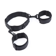 OHMAMA FETISH - NYLON COLLAR WITH WRIST RESTRAINTS