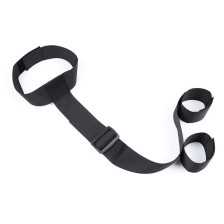 OHMAMA FETISH - ENYLON COLLAR WITH BACK WRIST RESTRAINTS