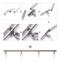 OHMAMA FETISH - DETACHABLE SPREADER METAL BAR 4 HOOKS