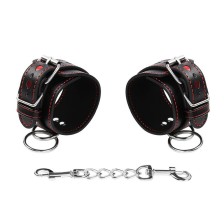 OHMAMA FETISH - WRIST RESTRAINTS WITH HEART INLAY