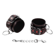 OHMAMA FETISH - WRIST RESTRAINTS WITH HEART INLAY