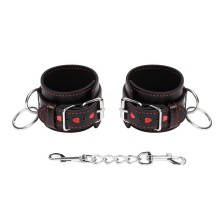 OHMAMA FETISH - WRIST RESTRAINTS WITH HEART INLAY