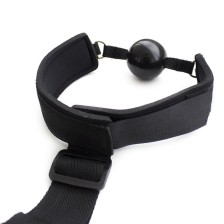 OHMAMA FETISH - NEOPRENE GAG WITH HAND CUFFS