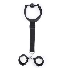 OHMAMA FETISH - NEOPRENE GAG WITH HAND CUFFS