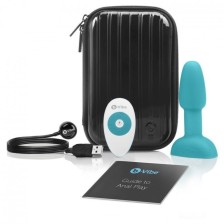 B-VIBE - RIMMING CONTROLE REMOTO PLUG ANAL PETITE TEAL