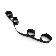 OHMAMA FETISH - SPREADER SOFT BAR FULL NYLON WRIST RESTRAINTS