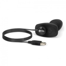 B-VIBE - PLUG ANAL DE CONTROLE REMOTO RIMMING PETITE PRETO