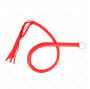 KINK - SNAKE WHIP WITH RED HAND RING 65 CM