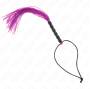 KINK - MINI SILIKONPEITSCHE MIT 6 LILA PERLEN 26 CM