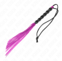 KINK - MINI FRUSTA IN SILICONE CON 6 PERLINE VIOLA 26 CM