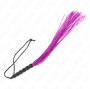 KINK - MINI FOUET EN SILICONE AVEC 6 BILLES VIOLES 26 CM