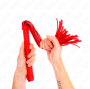 KINK - WHIP WITH RED TEXTURED HANDLE 48.5 CM