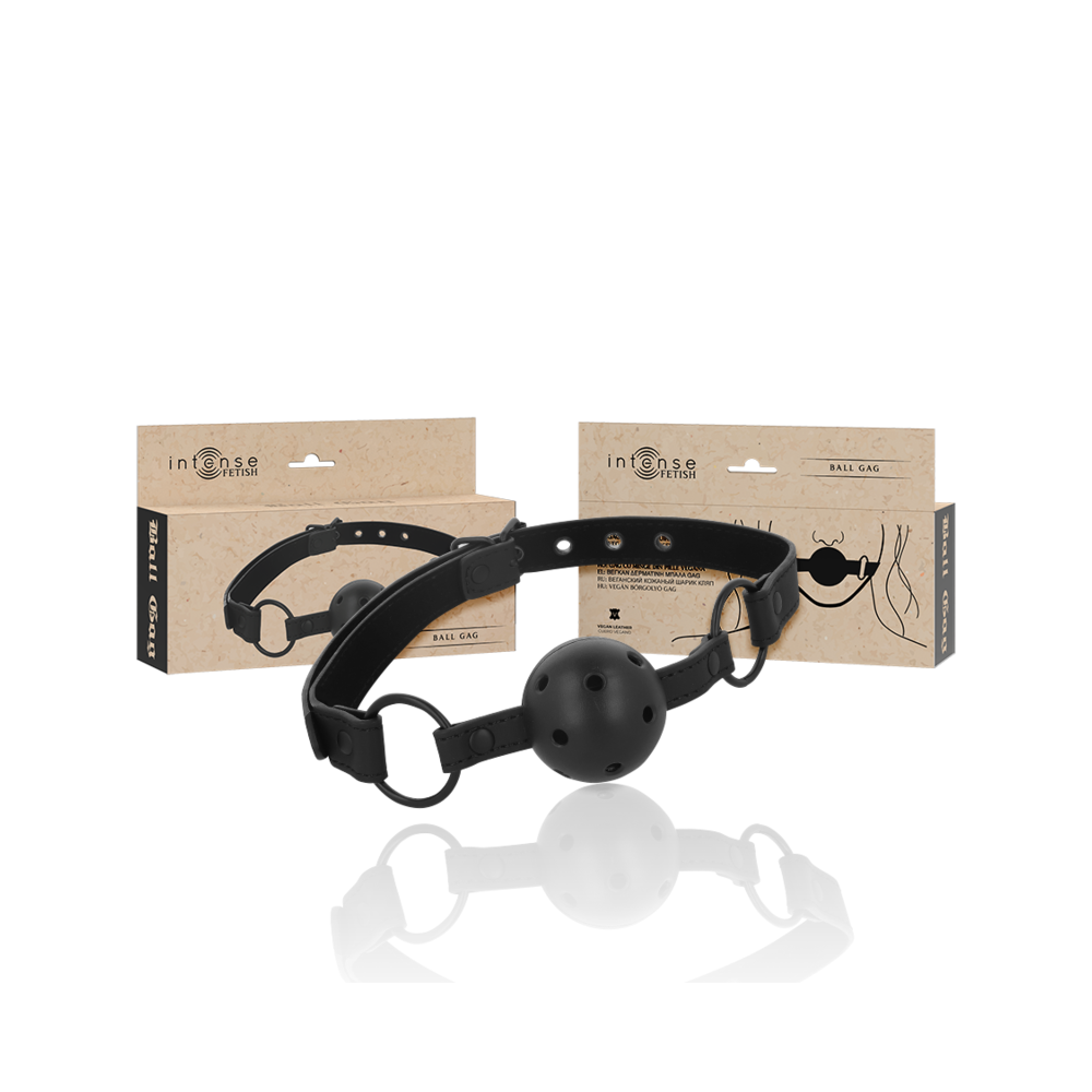 INTENSE - FETISH BALL GAG IN PELLE VEGANA