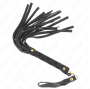 KINK - MINI FOUET DAIM NOIR 30 CM