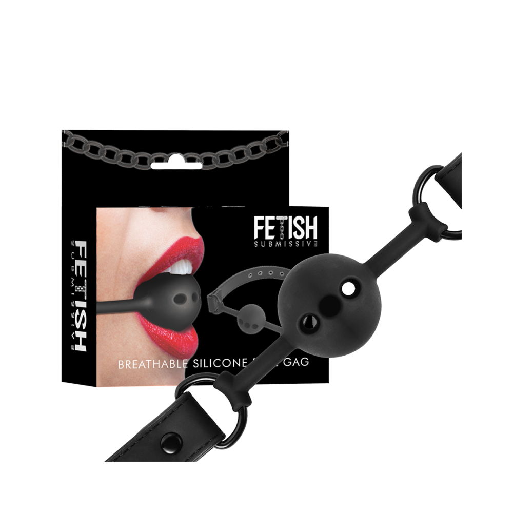 FETISH SUBMISSIVE BONDAGE - ATMUNGSAKTIVER BALLKNOPF AUS SILIKON