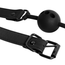 FETISH SUBMISSIVE BONDAGE - BÂILLON À BOULE EN SILICONE RESPIRANT