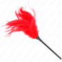 KINK - PLUSIEURS PLUMES DE CHATOUILLES ROUGES 45 CM