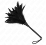 KINK - BLACK MAIDS HORN SHAPED TICKLE CHICKEN FEATHERS 36 CM