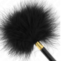 KINK - SCHWARZ-GOLD METALL KITZELFEDERN 18 CM
