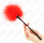 KINK - RED TICKLE FEATHERS USED FOR THE BONDAGE KIT 27 CM