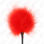 KINK - RED TICKLE FEATHERS USED FOR THE BONDAGE KIT 27 CM