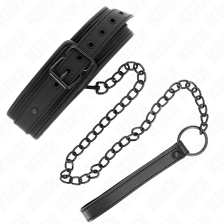 KINK - COLLIER DE BONDAGE EN NÉOPRÈNE MODÈLE 1 AVEC CEINTURE 78 CM RÉGLABLE 37,5 X 49,5 CM