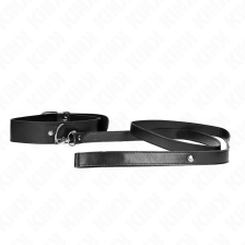 KINK - COLLIER AVEC CEINTURE 116 CM BRACELET NOIR AJUSTABLE 32-50 CM X 8 CM