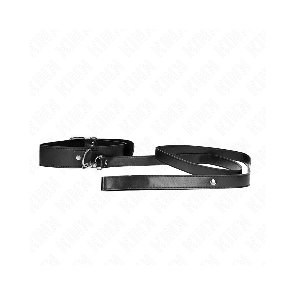 KINK - COLLIER AVEC CEINTURE 116 CM BRACELET NOIR AJUSTABLE 32-50 CM X 8 CM