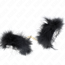 KINK - FEATHER HAND CUFFS WITH GOLD CHAIN MODEL 1
