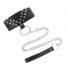 KINK - COLLANA CON CINTURA 65 CM CON RIVETTO A V REGOLABILE 36-43 CM X 5 CM