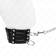 KINK - COLLANA CON CINTURA 65 CM STILE SUB REGOLABILE 35-51 CM X 7 CM