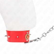 KINK - RED DIAMOND NECKLACE WITH BELT 65 CM AJDUSTABLE 35-51 CM X 7 CM