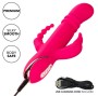 CALEXOTICS - JACK FANTASY VIBRADOR TRIPLO AQUECIDO COELHO ROSA