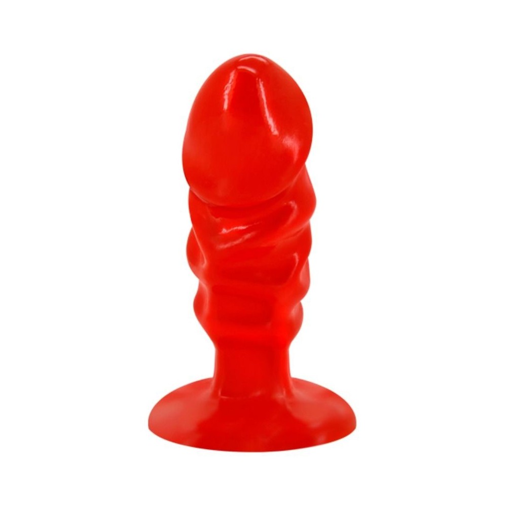 BAILE - PLUG ANAL UNISEXE AVEC VENTOUSE ROUGE