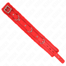 KINK - COLLIER AVEC LAISSE 65 CM AVEC RESTRICTIONS ROUGE 36-42 CM X 5,5 CM