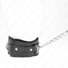 KINK - COLLIER AVEC LAISSE 65 CM AVEC RESTRICTIONS NOIR 36-42 CM X 5,5 CM