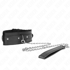 KINK - COLLIER AVEC LAISSE 65 CM AVEC RESTRICTIONS NOIR 36-42 CM X 5,5 CM