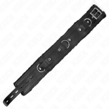 KINK - COLLIER AVEC LAISSE 65 CM AVEC RESTRICTIONS NOIR 36-42 CM X 5,5 CM