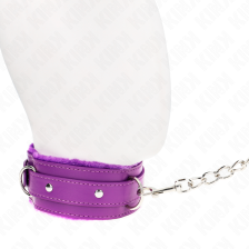 KINK - COLAR COM TRELA 65 CM COM RESTRIÇÕES ROXO 36-42 CM X 5,5 CM