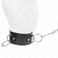 KINK - COLLANA CON GUINZAGLIO 65 CM MODELLO 3 ANELLI 2 REGOLABILE 36-43 CM X 5 CM