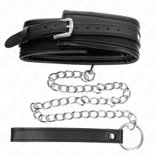 KINK - NECKLACE WITH SHINY BUCKLE STRAP 65 CM 48.5 CM X 5.3 CM