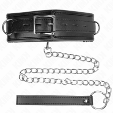 KINK - NECKLACE WITH SPONGE IMITATION LEATHER STRAP MODEL 3 ADJUSTABLE 37-54 CM X 3 CM