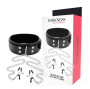 DARKNESS - COLLAR WITH NIPPLE CLAMPS BLACK