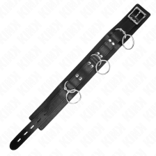 KINK - COLLIER ESCLAVAGE 3 ANNEAUX AVEC SANGLE 80 CM 53 X 5 CM