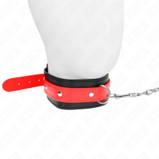 KINK - COLLANA CON CINTURINO ROSSO 65 CM REGOLABILE 36-43 CM X 5 CM